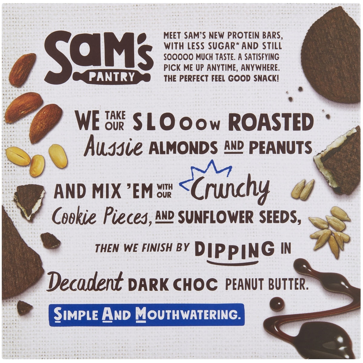 Sams Pantry Cookie Dough Low Sugar Protein Bars 5 Pack