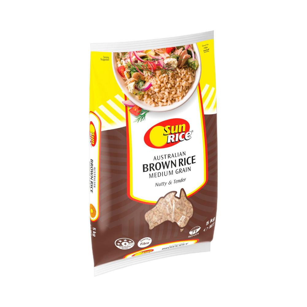 Sunrice Australian Medium Grain Brown Rice - 5kg