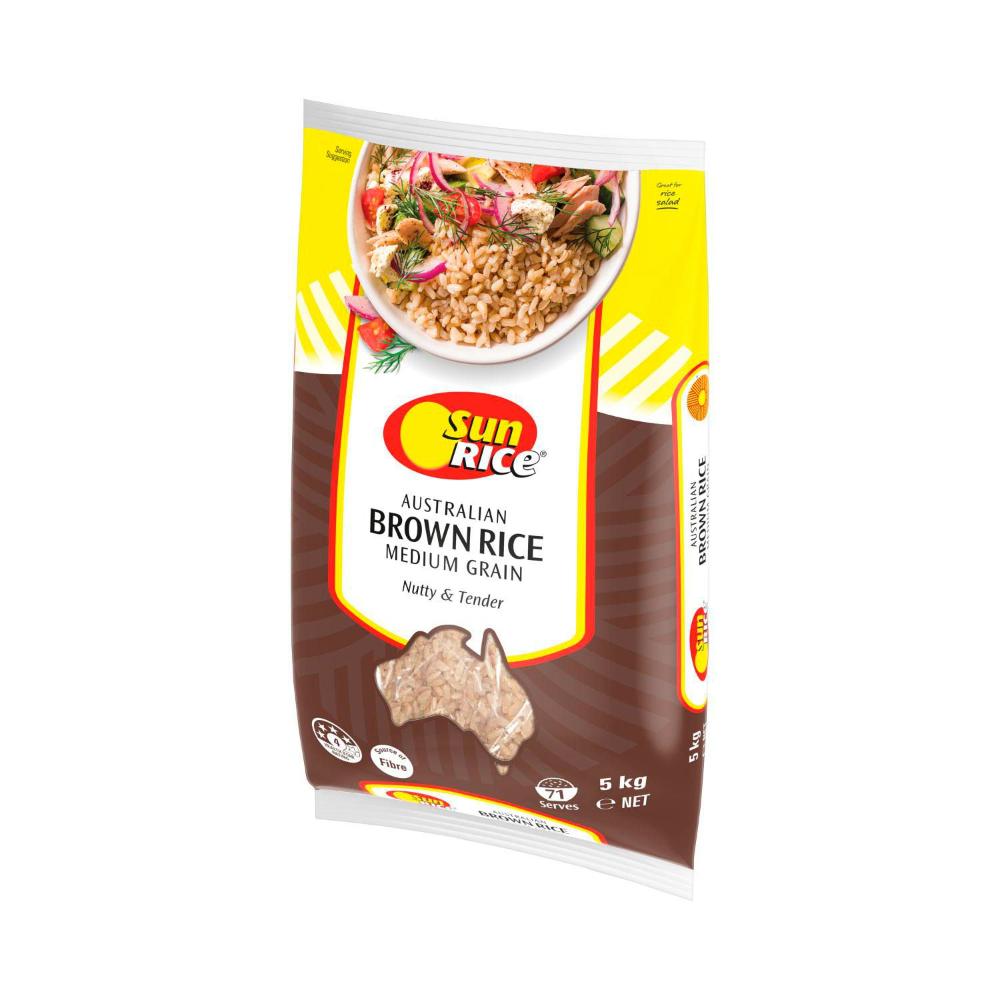 Sunrice Australian Medium Grain Brown Rice - 5kg