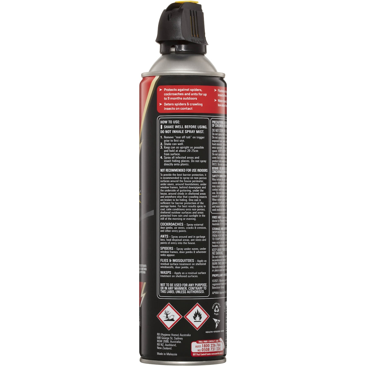 Mortein Powergard Outdoor Crawling Insect Surface Barrier Spray 350g