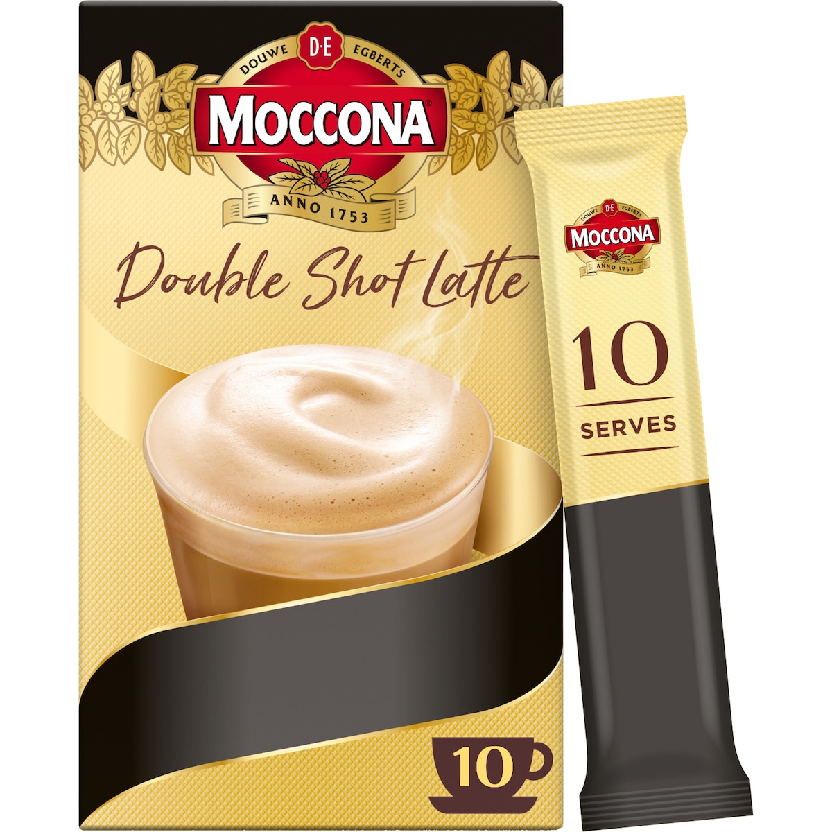 Moccona Coffee Sachets Double Shot Latte 10 Pack