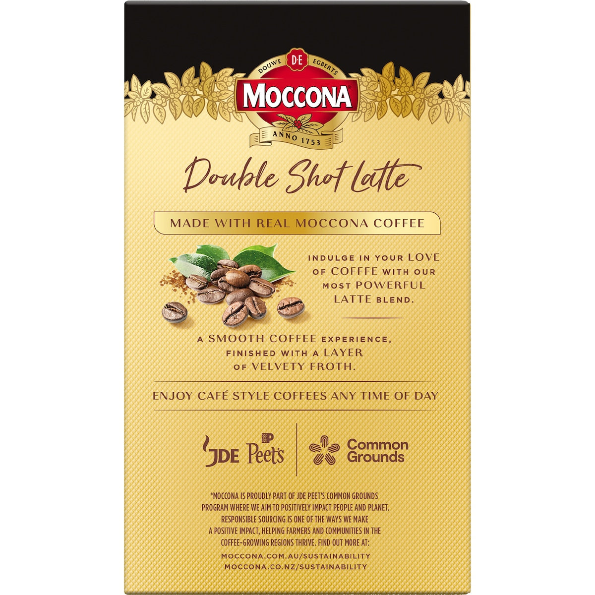 Moccona Coffee Sachets Double Shot Latte 10 Pack