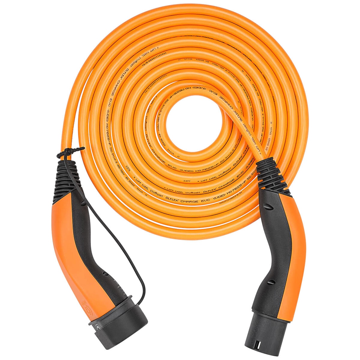 LAPP EV Helix Charge Cable Type 2 (11kW-3P-20A) Orange