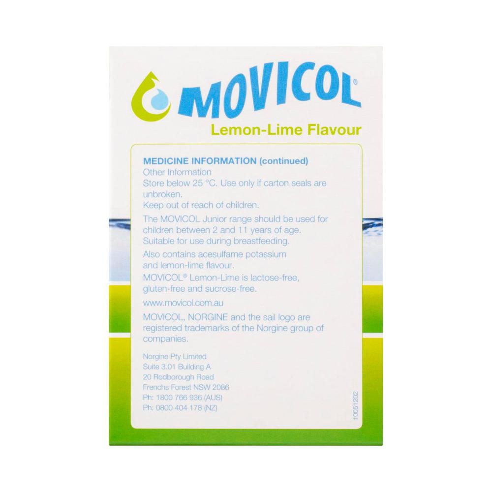 Movicol Lemon Lime Sachets - 30 pack