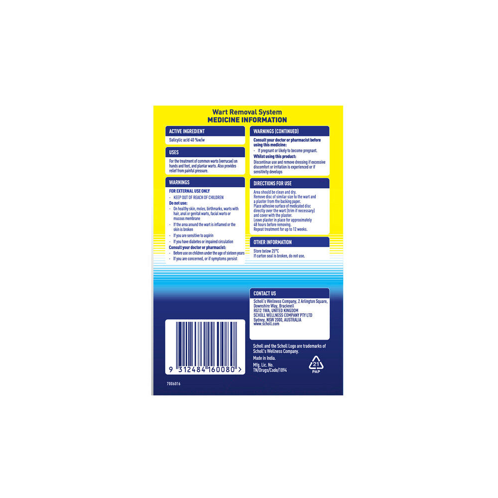 Scholl Waterproof Wart Remover - 15 pack
