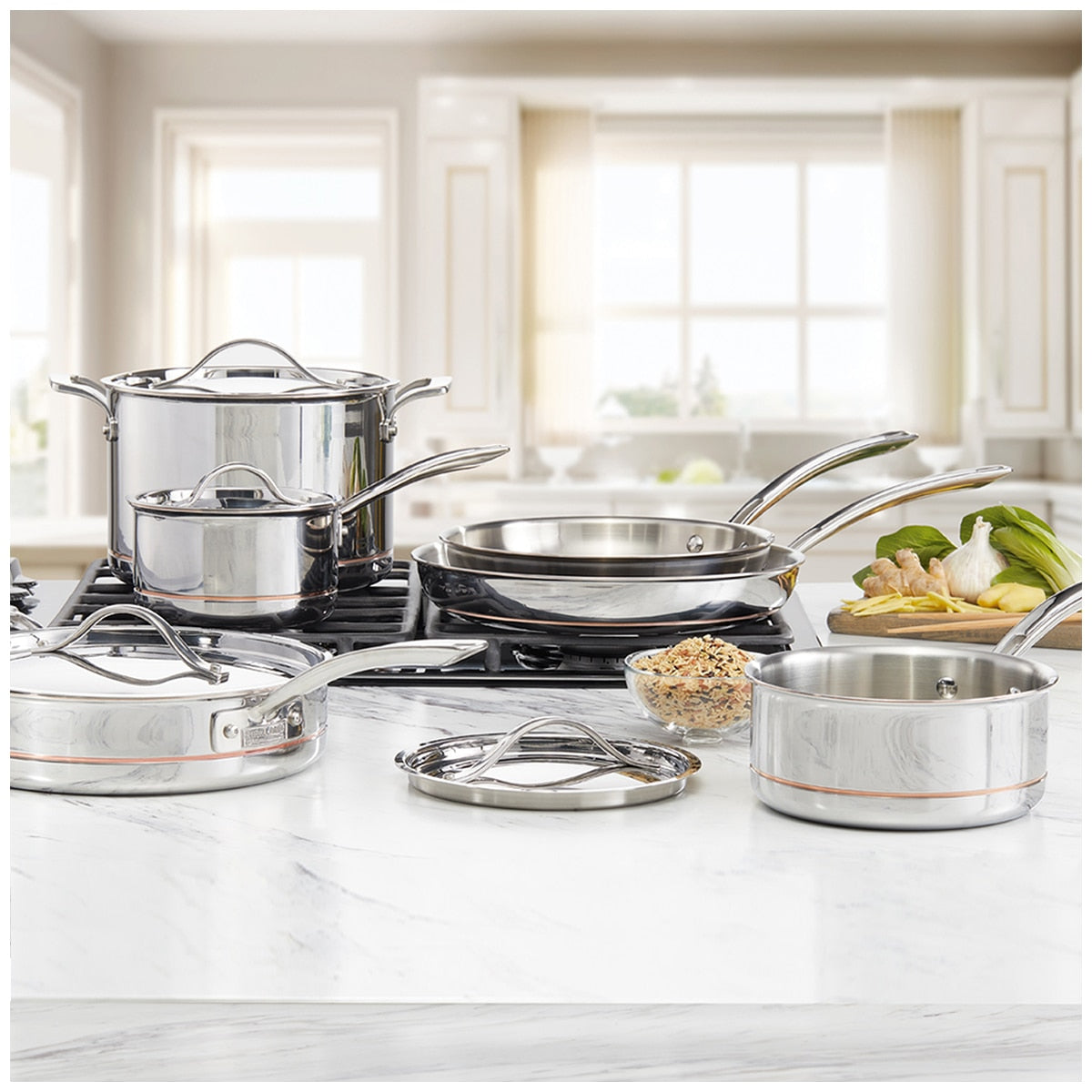 Kirkland Signature Stainless Steel 10 Piece Cookware Set BG-31120-MM