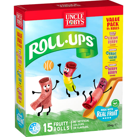 Uncle Tobys Rollups Value Pack 15 Pack