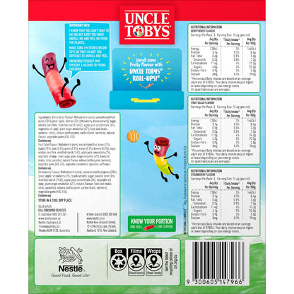 Uncle Tobys Rollups Value Pack 15 Pack