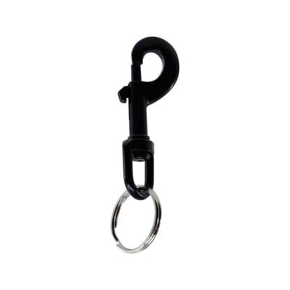 Key Essentials Snap Hook Key Ring - Black - 13.3mm x 79.3mm