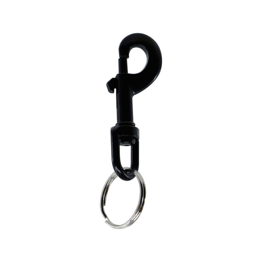 Key Essentials Snap Hook Key Ring - Black - 13.3mm x 79.3mm