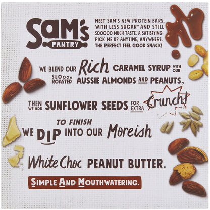 Sams Pantry Caramel Brownie Low Sugar Protein Bars 5 Pack