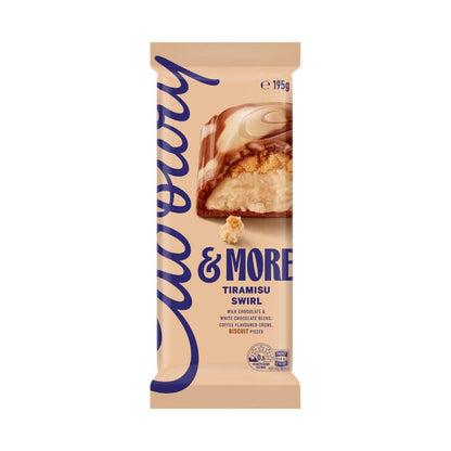 Cadbury & More Block Chocolate Tiramisu Swirl - 195g