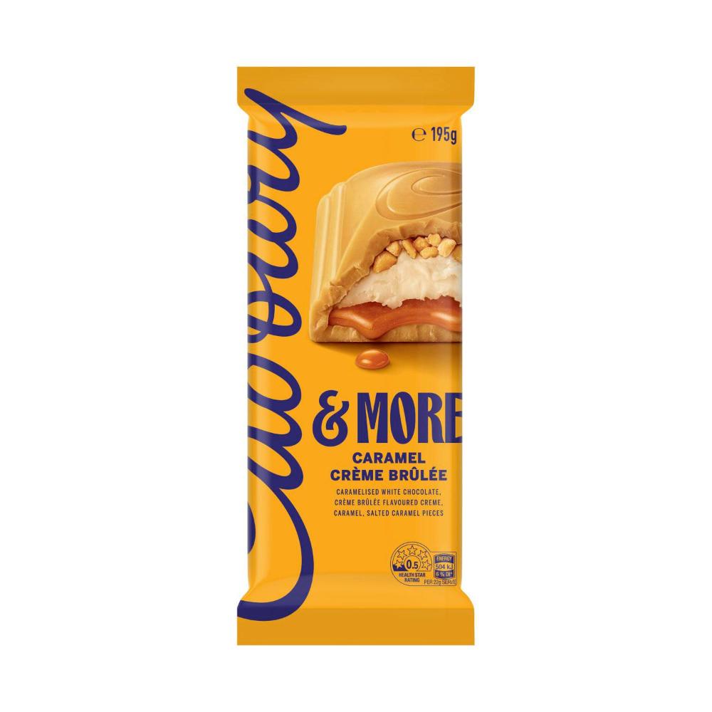 Cadbury & More Block Chocolate Creme Brulee - 195g