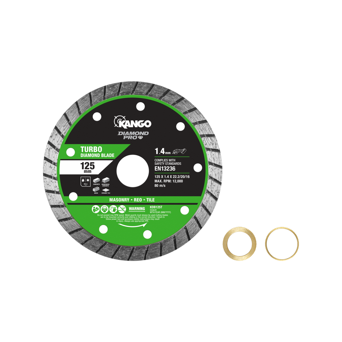 Kango Turbo Diamond Saw Blade - 125mm - Ultra Thin - Fast Cutting
