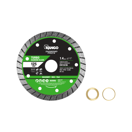 Kango Diamond Pro 125mm Turbo Diamond Saw Blade Masonry Reo Tile