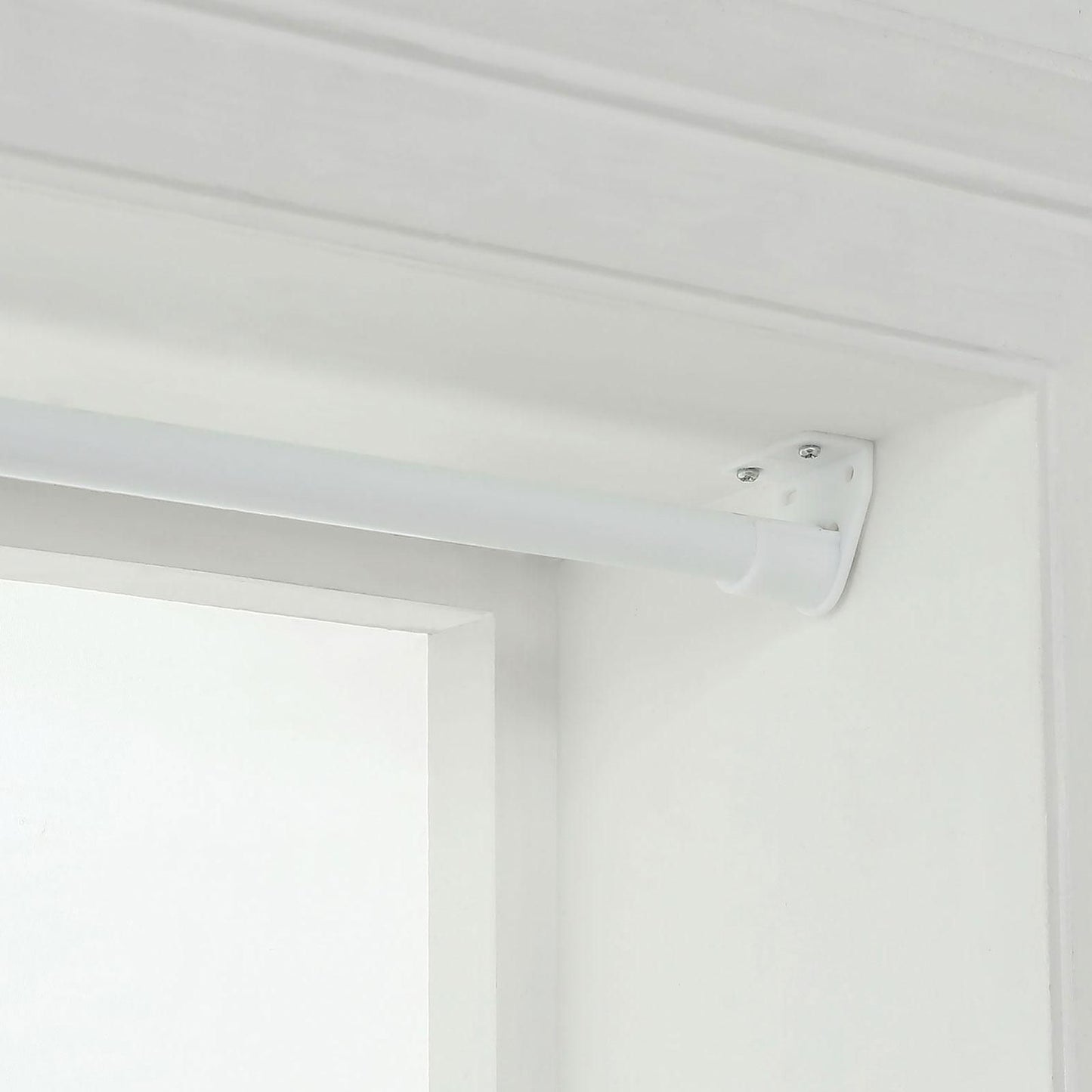Windoware White Muslin Curtain Rod Bracket - 2 Pack