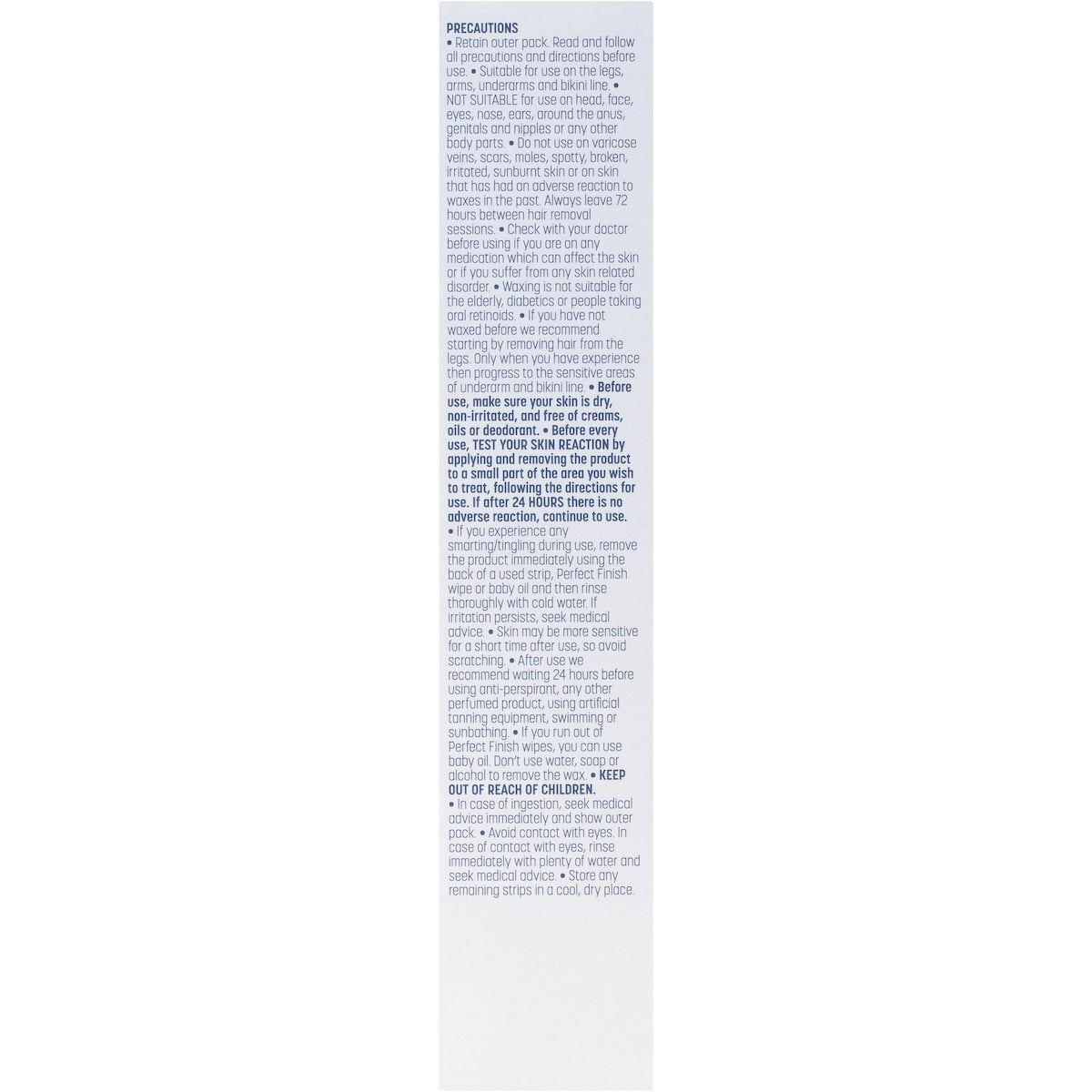 Veet Pure Legs & Body Hair Removal Cold Wax Strips 40 Pack