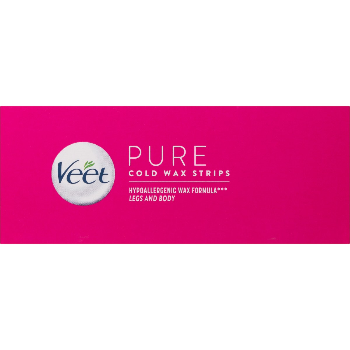 Veet Pure Legs & Body Hair Removal Cold Wax Strips 40 Pack