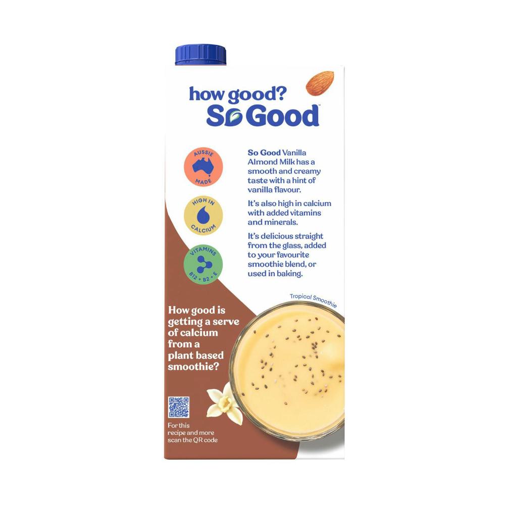 Sanitarium So Good Almond Vanilla Long Life Milk - 1L