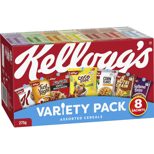 Kellogg's Variety Assorted Breakfast Cereals 8 Pack