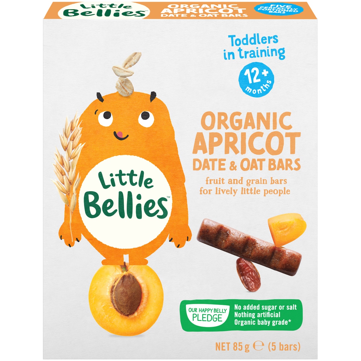 Little Bellies Organic Apricot Date & Oat Bar 5 Pack