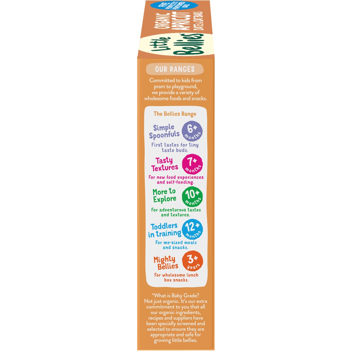 Little Bellies Organic Apricot Date & Oat Bar 5 Pack