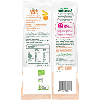 Little Bellies Organic Carrot Puffs 35g
