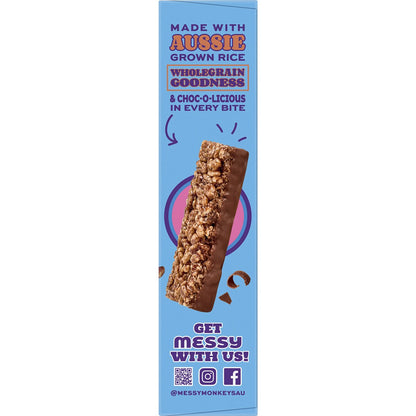 Messy Monkeys Choc Rice Puff Bars 6 Pack