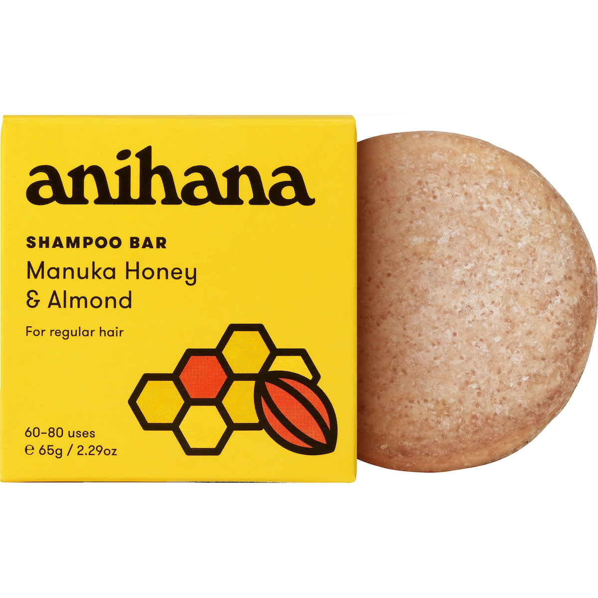 Anihana Shampoo Bar Manuka Honey & Almond 65g
