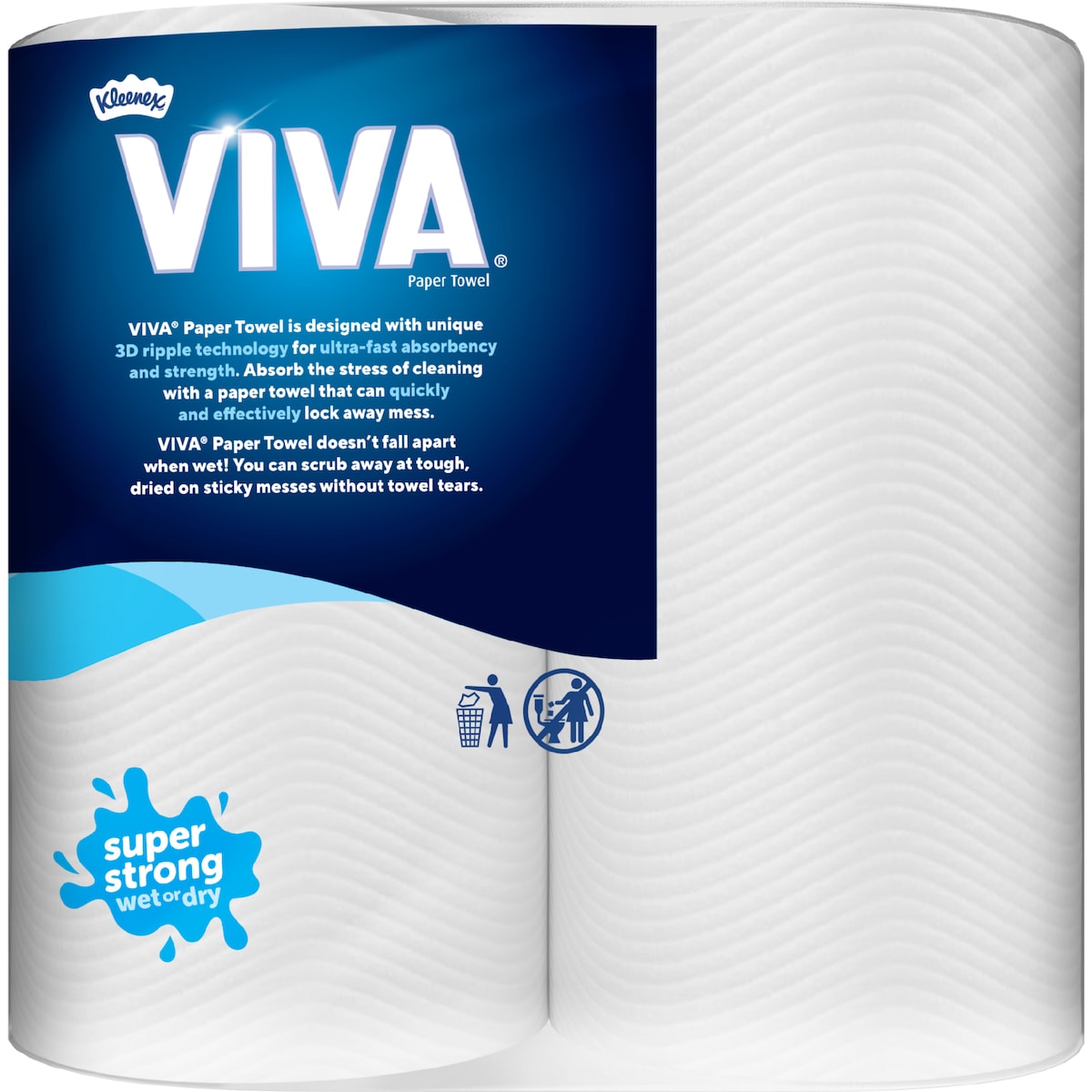 Viva White Paper Towel 2 X 60 Pack