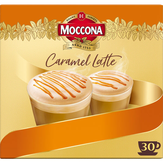Moccona Caramel Latte Coffee Sachets 30 Pack, 1pc