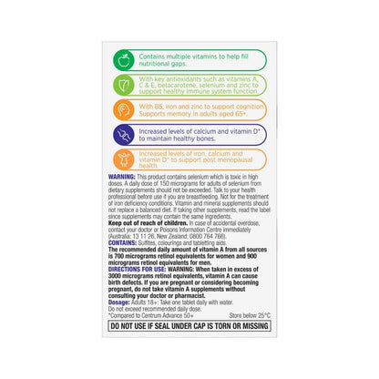 Centrum For Women 50+ Multivitamin - 60 Pack