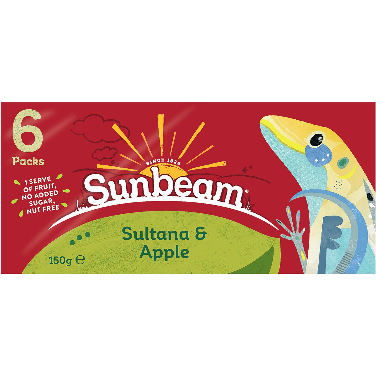 Sunbeam Sultanas & Apple 6 pack