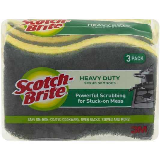Scotch-brite Heavy Duty Scourer & Sponge 3 Pack