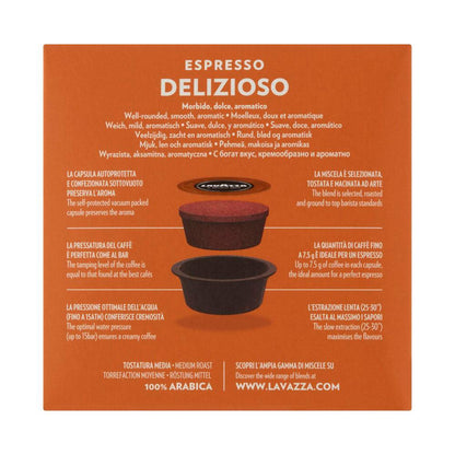 Lavazza A Modo Mio Capsules Delizioso - 16 Pack