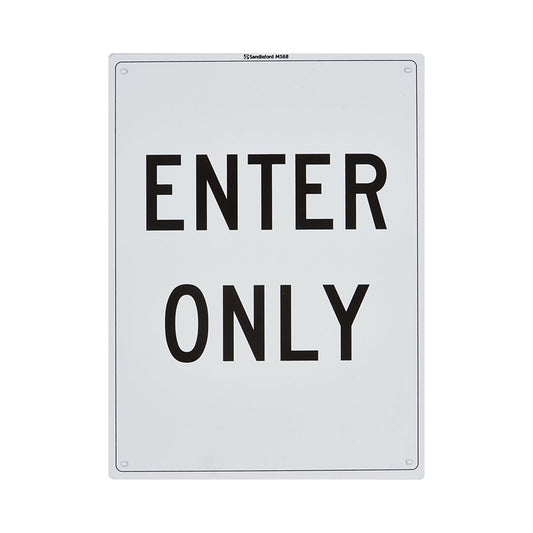 Sandleford Enter Only Sign - 300 x 225mm