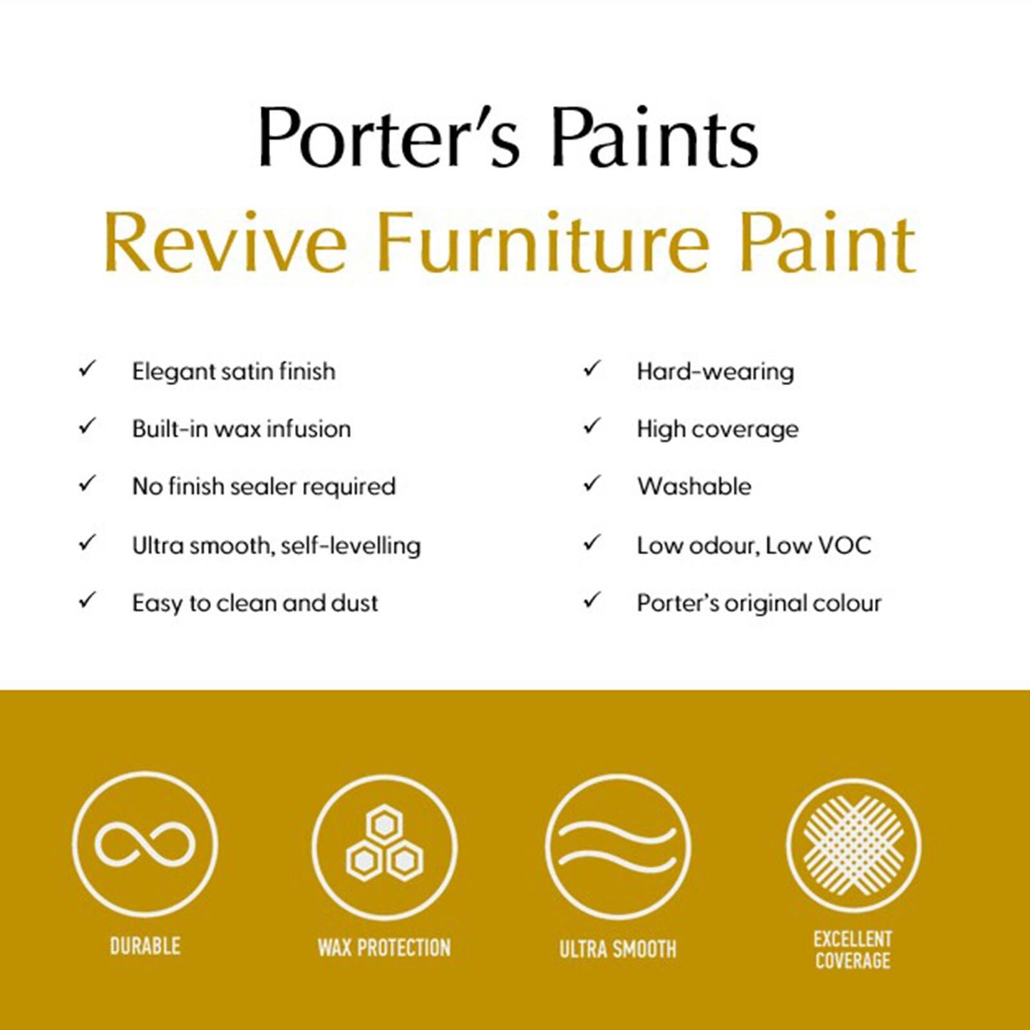 Porters Revive Furniture Paint - 400ml - Napoleon