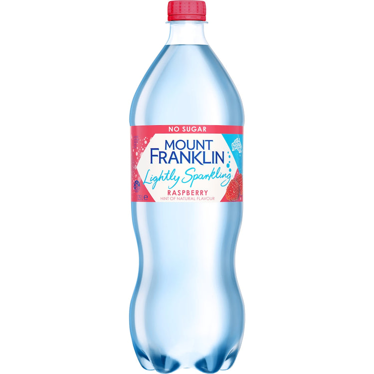 Mount Franklin Lightly Sparkling Water Raspberry 1.25L