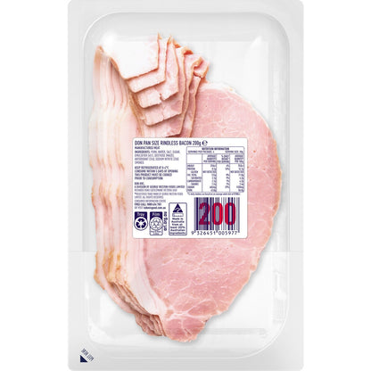 Don Bacon Pan Size Rindless 200g