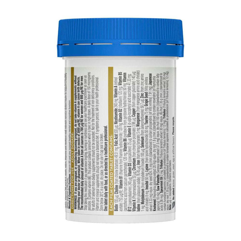 Swisse Ultivite Men's High Potency Multivitamin With Key Nutrients - 40 pack