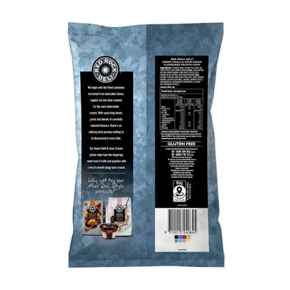 Red Rock Deli Potato Chips Sweet Chilli And Sour Cream - 165g