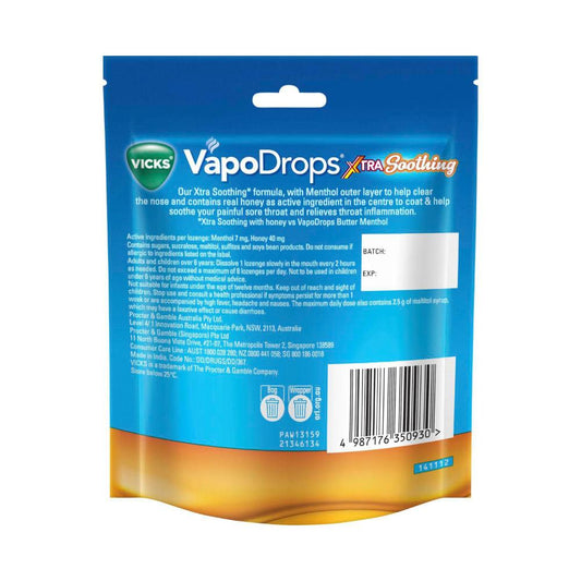 Vicks Xtra Soothing Lozenges - 30 Pack