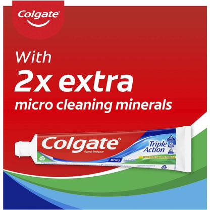 Colgate Toothpaste Triple Action Micro Cleaning 165g