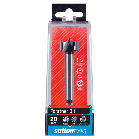 SUTTON 20mm 1 4Hx HSS Forstner Wood Drill Bit D5230200