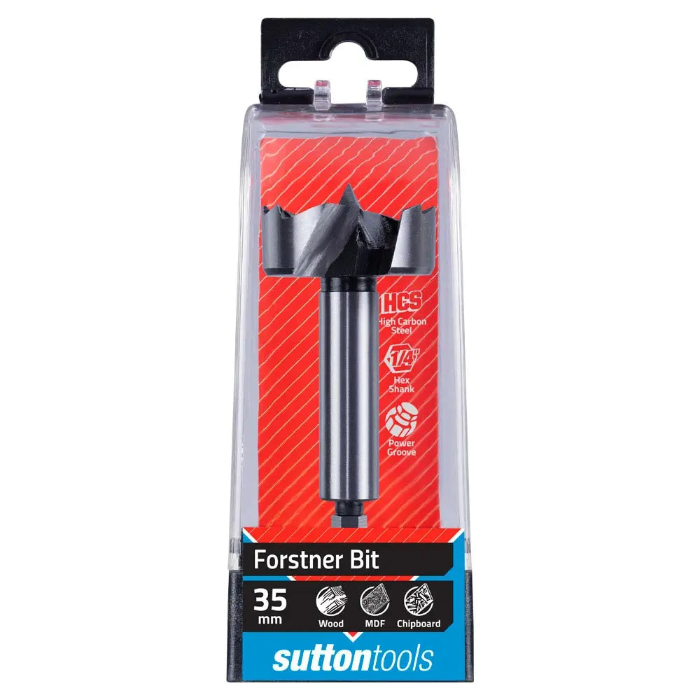 SUTTON 35mm 1 4Hx HSS Forstner Wood Drill Bit D5230350