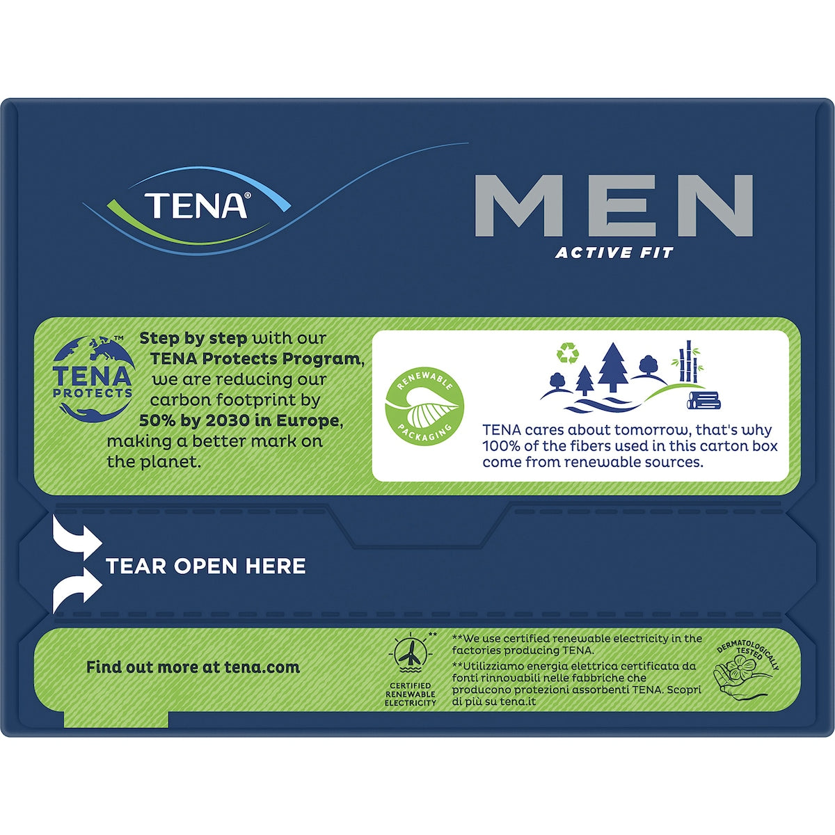 Tena Men Active Fit Absorbent Protector Level 2 Moderate 10 Pack