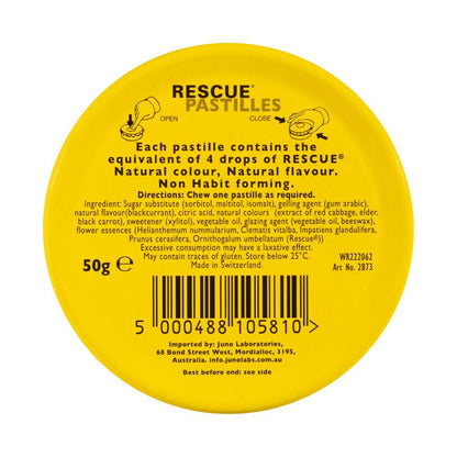 Rescue Pastilles Blackcurrant - 50g