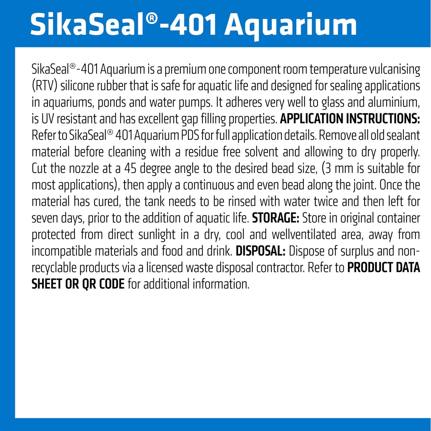 Sika Aquarium Sikaseal - 75g