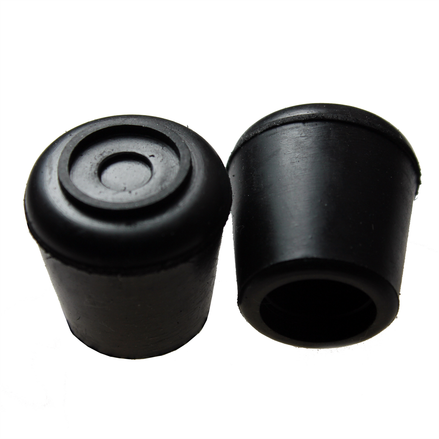 Surface Gard Black Round Rubber Chair Tips - 25mm - 4 Pack