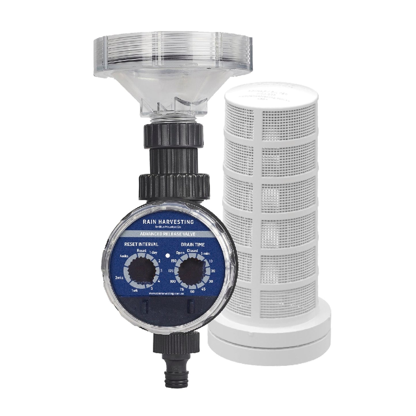 Rain Harvesting First Flush Advanced Release Valve - 129 x 392mm